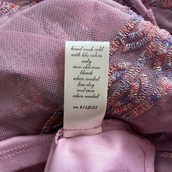 NWT Altar'd State Puprle Lilac Candy Mariska Lace Embroidered Maxi Dress Size S - Picture 8 of 9